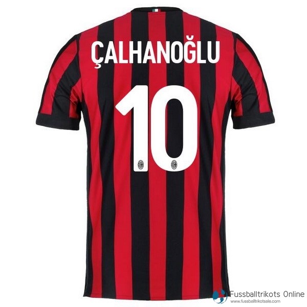 AC Milan Trikot Heim Calhanoglu 2017-18 Fussballtrikots Günstig